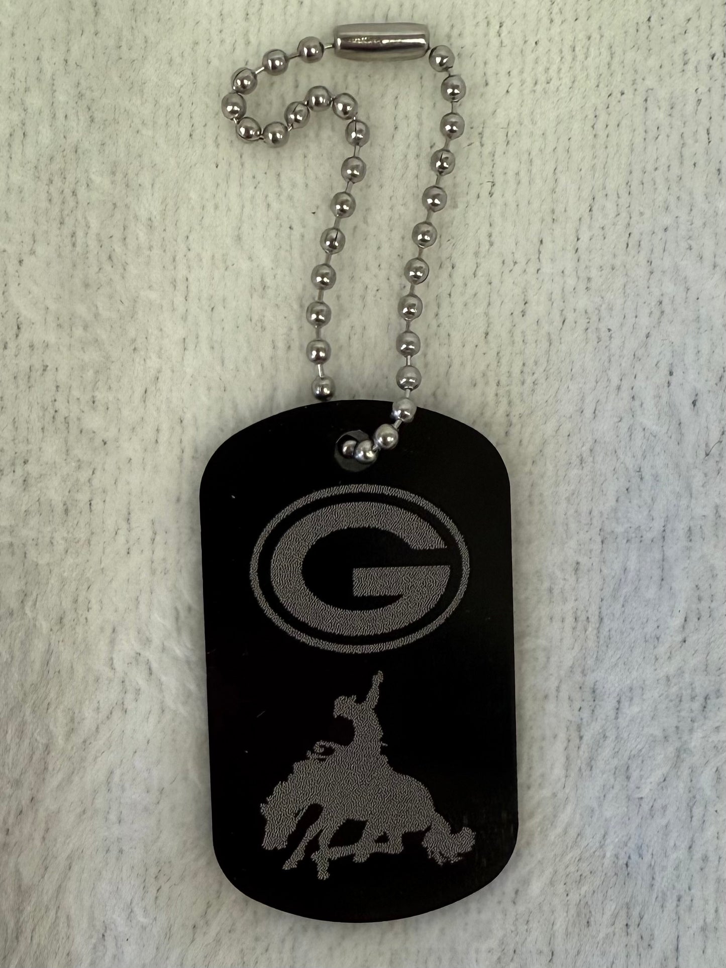 Dog tags: Keychain/Necklace. Goodland Cowboys/Cowgirls