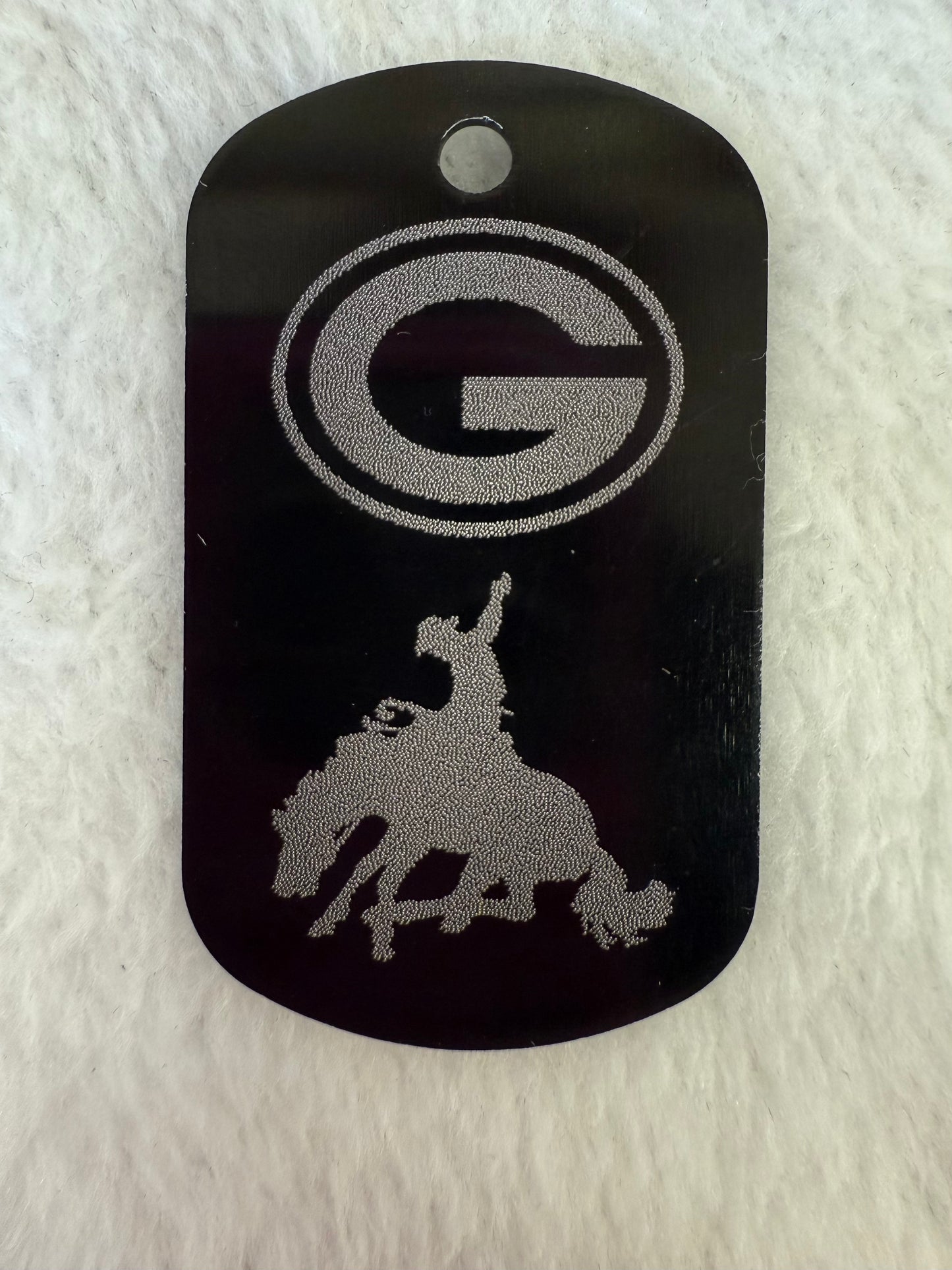 Dog tags: Keychain/Necklace. Goodland Cowboys/Cowgirls