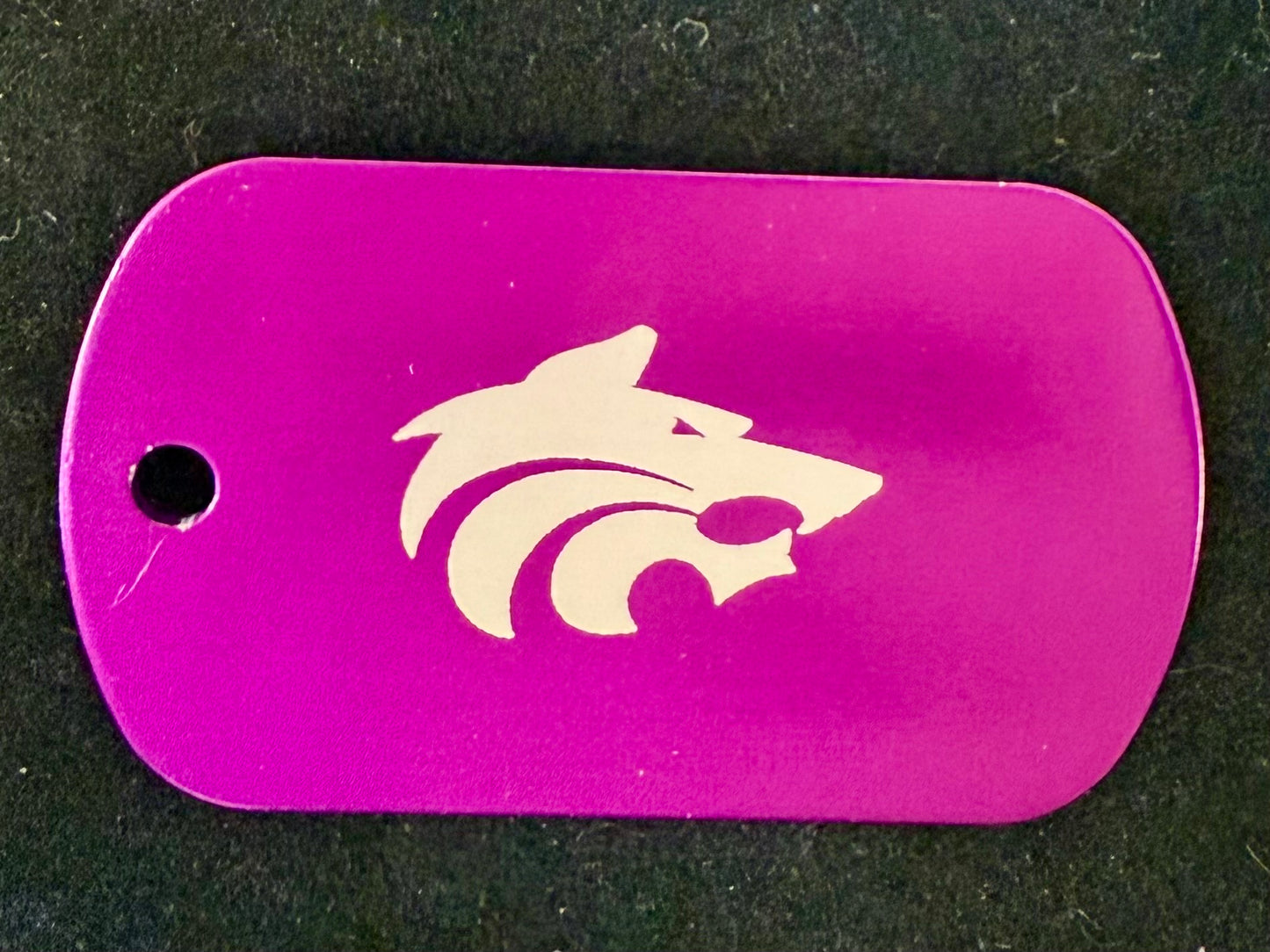 Dog tags: Keychain/Necklace. Weskan Coyotes