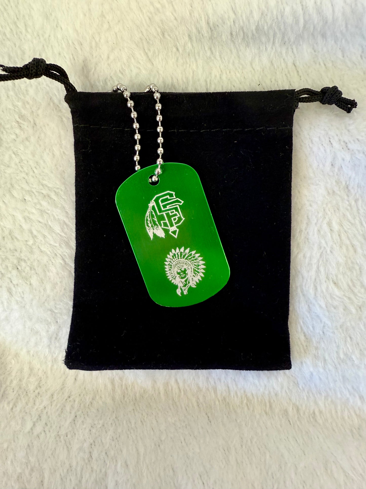 Dog tags: Keychain/Necklace Saint Francis Indians