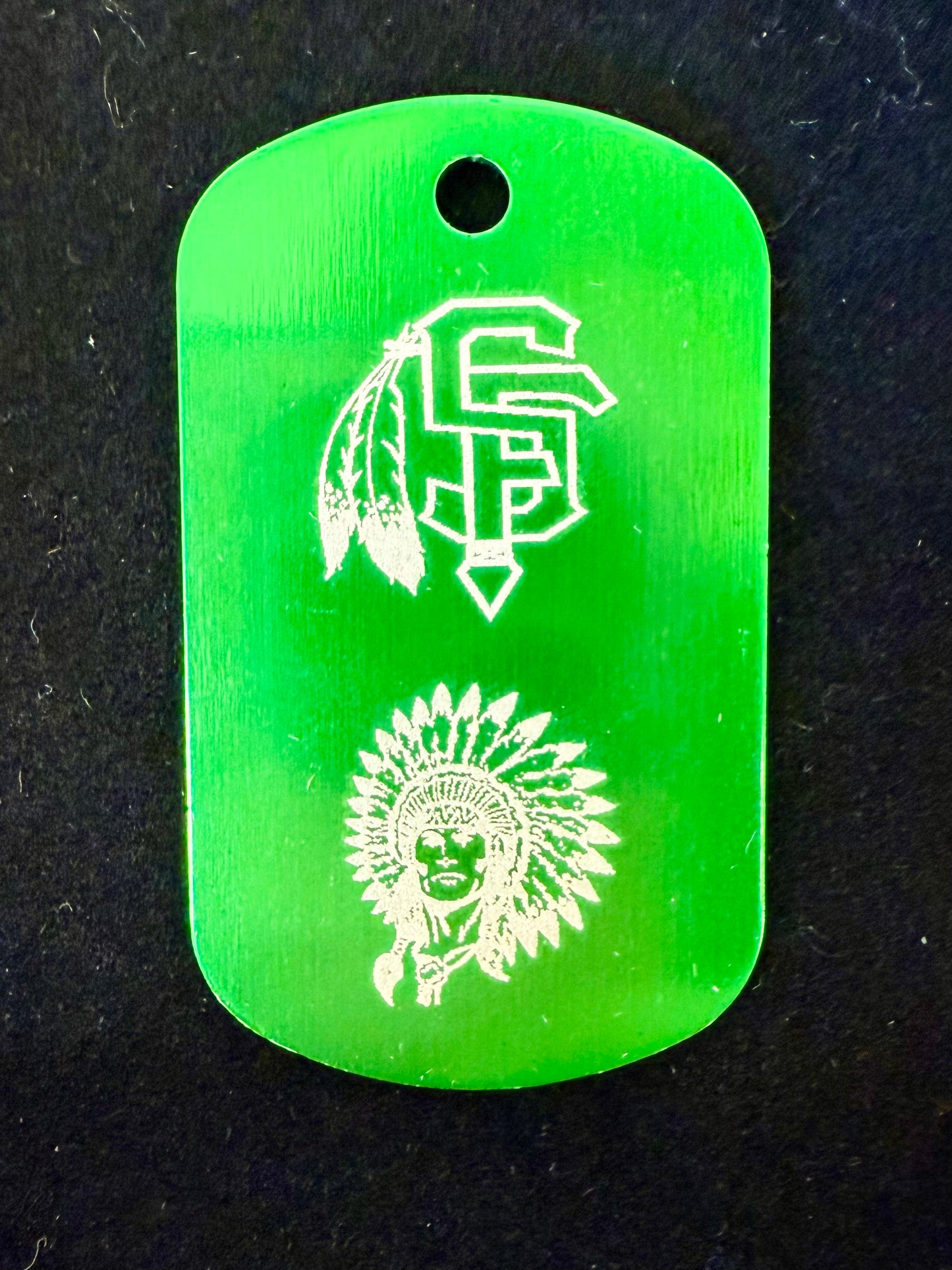 Dog tags: Keychain/Necklace Saint Francis Indians
