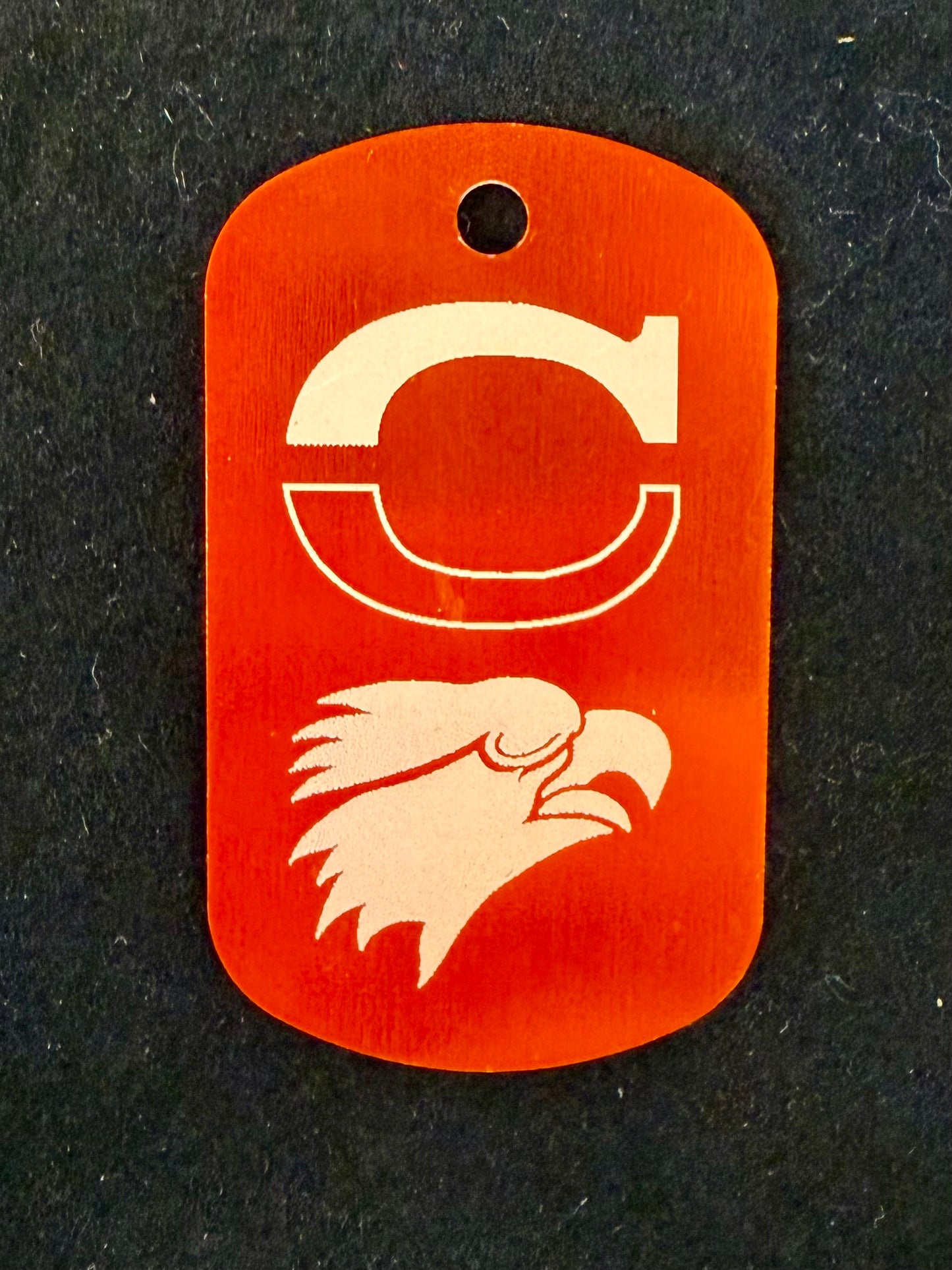 Dog tags: Keychain/Necklace. Colby Eagles