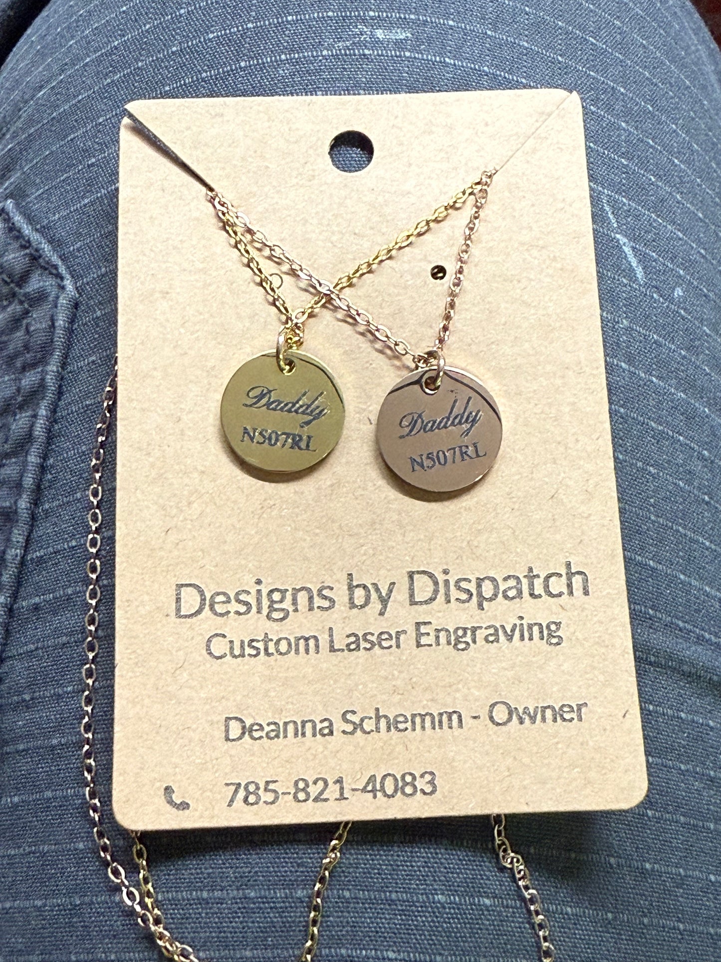 CUSTOM DISC PENDANT