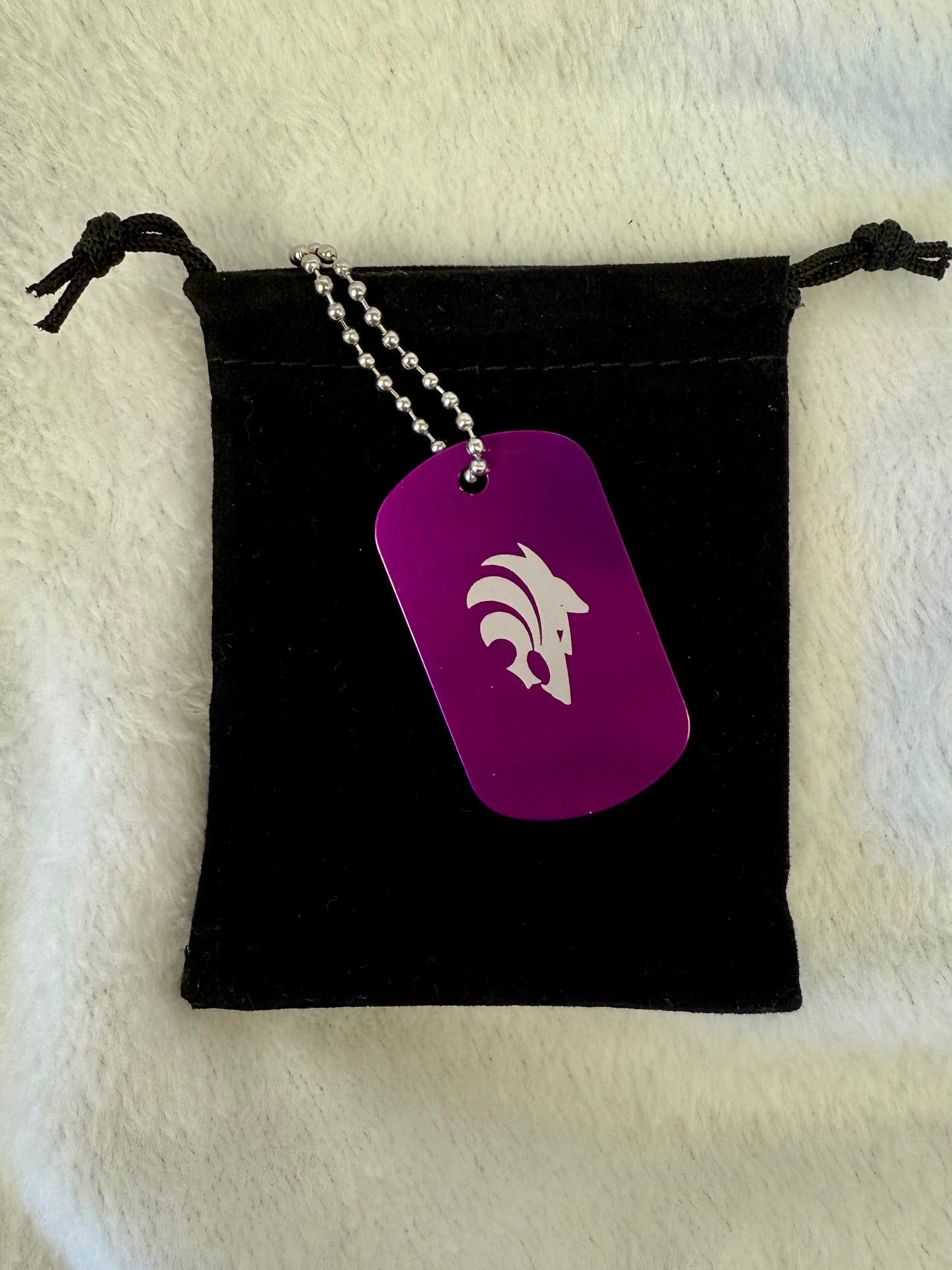 Dog tags: Keychain/Necklace. Weskan Coyotes
