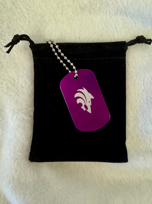 Dog tags: Keychain/Necklace. Weskan Coyotes