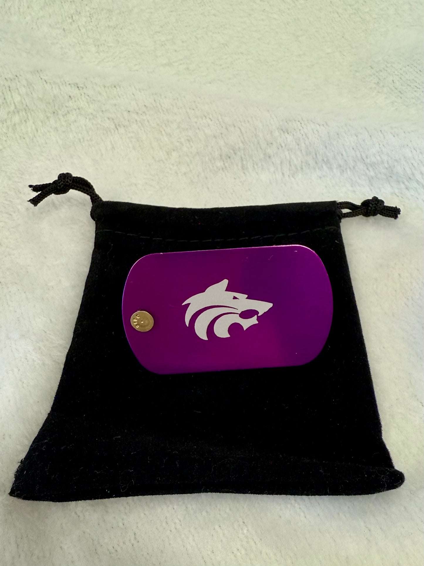 Dog tags: Keychain/Necklace. Weskan Coyotes