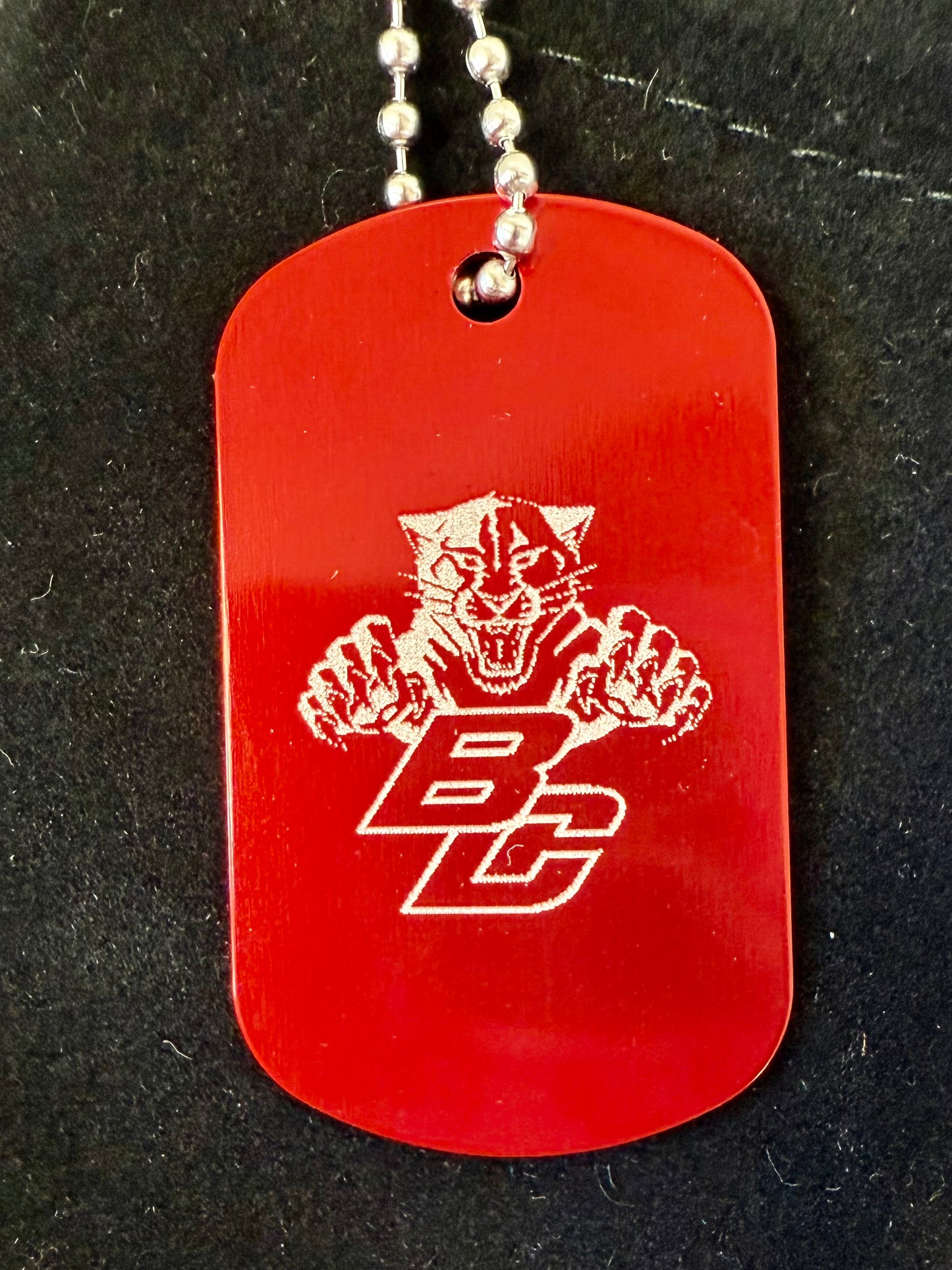 Dog tags: Keychain/Necklace Burlington Cougers