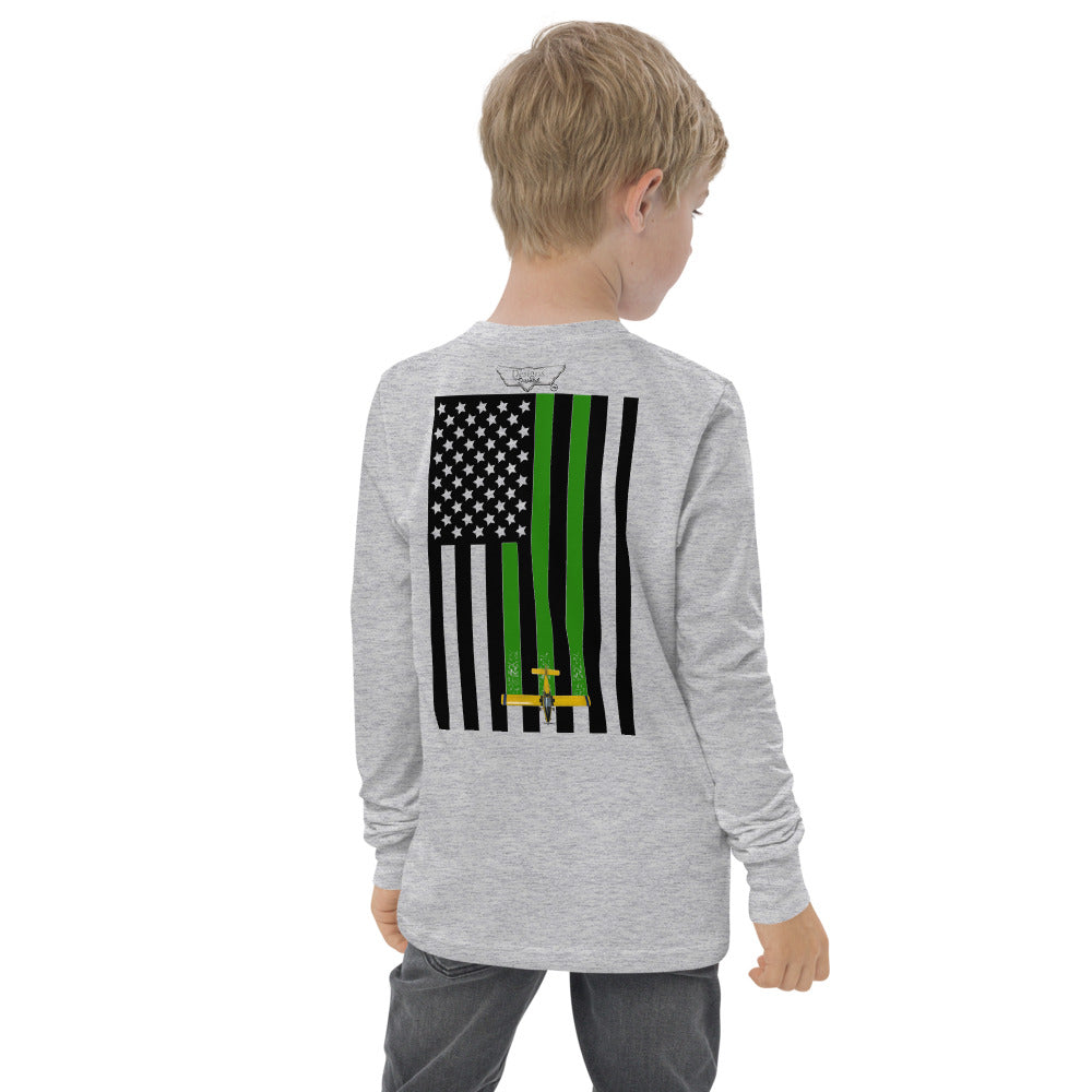 FLY FOR AMERICA YOUTH LONG SLEEVE SHIRT