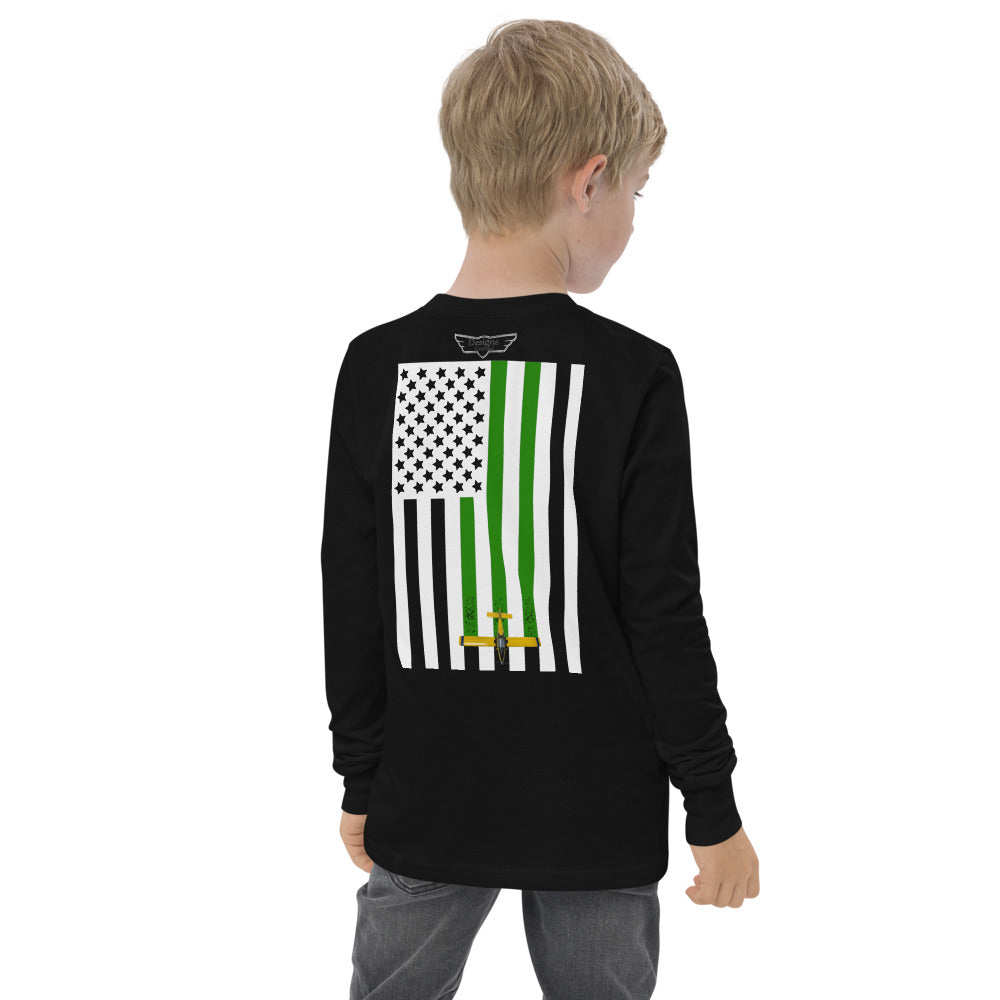 FLY FOR AMERICA YOUTH LONG SLEEVE SHIRT